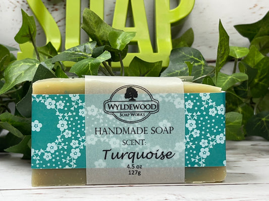Turquoise Scented Soap with Goat Milk