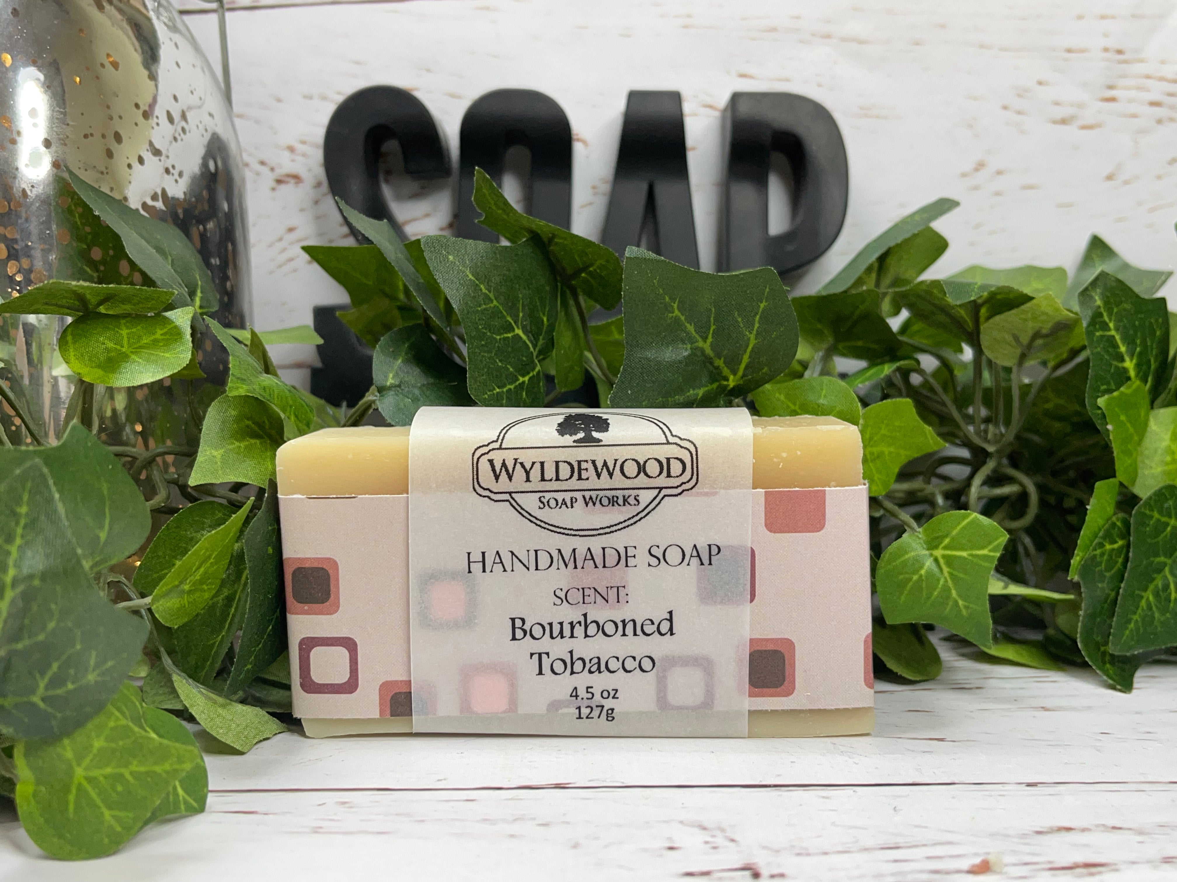 bourbon tobacco soap Honeybee Glycerin Body Bar sodium hydroxide Bourboned Tobacco Goat Milk