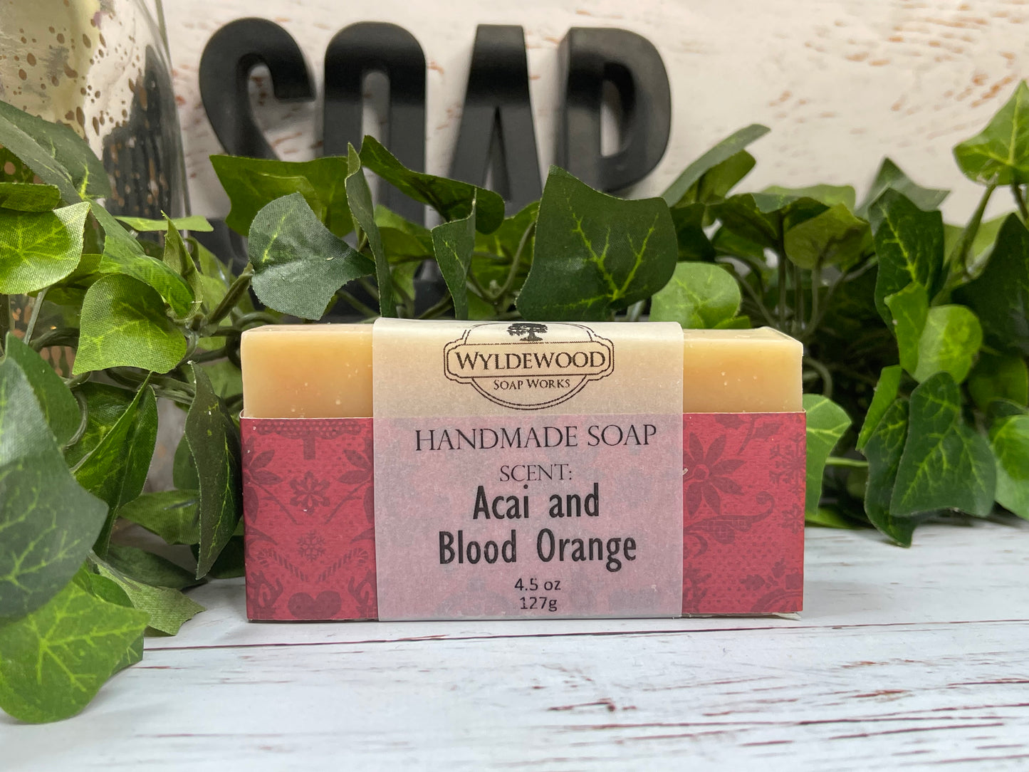 Acai and Blood Orange Scented Soap with Goat Milk