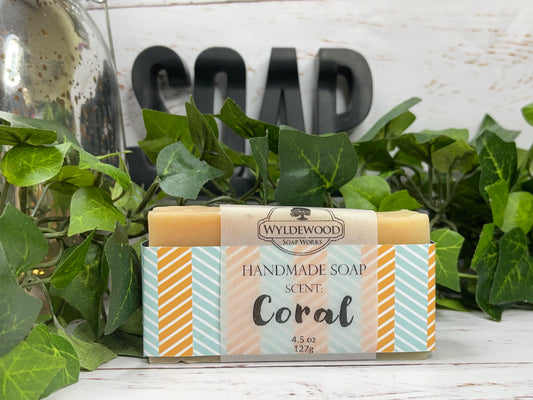 Coral Scented Soap with Goat Milk