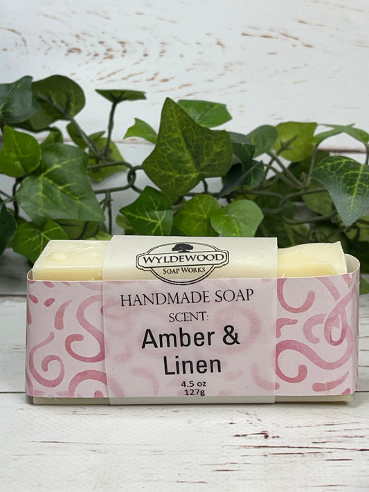 Amber & Linen Scented Soap with Goat Milk