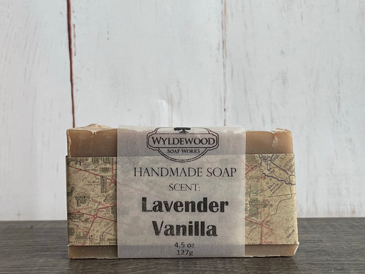 Lavender Vanilla Scented Soap with Goat Milk