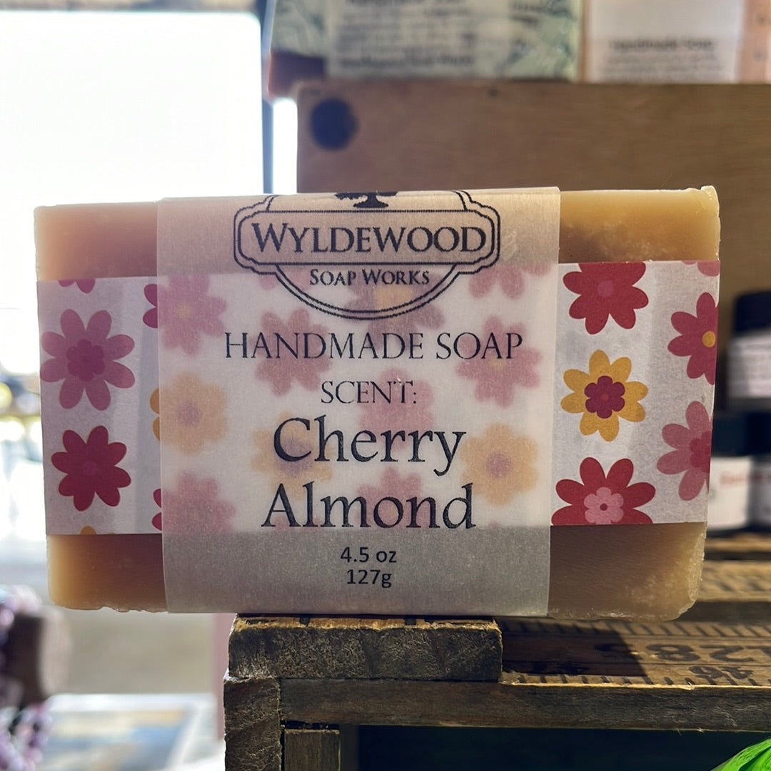 Cherry Almond Scented Soap with Goat Milk
