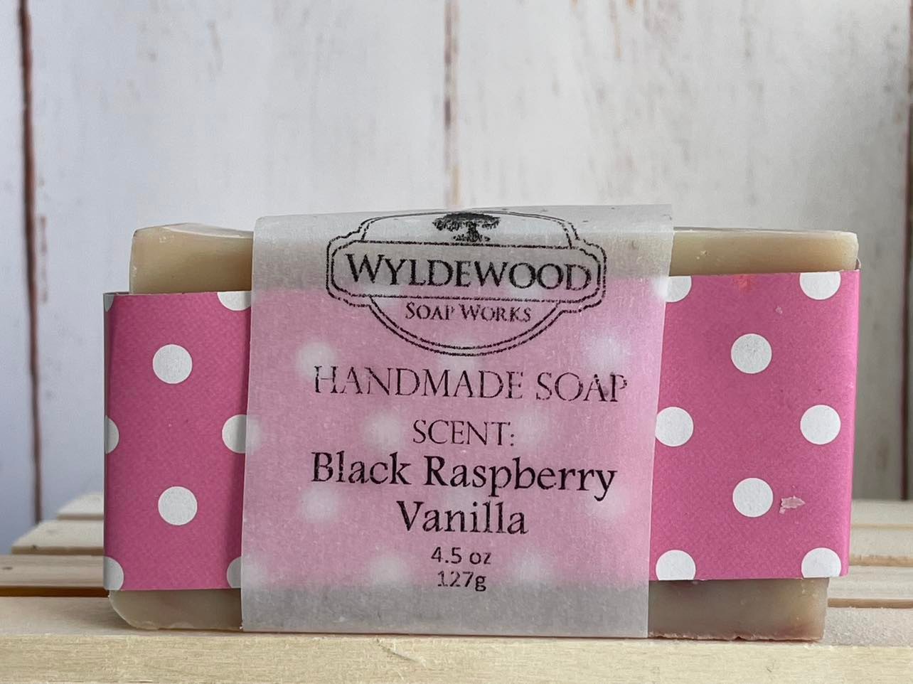 Black Raspberry Vanilla Scented Soap with Goat Milk