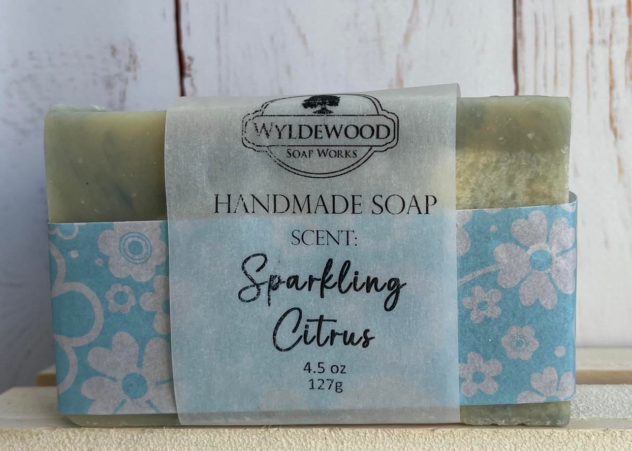 Sparkling Citrus Scented Soap with Goat Milk