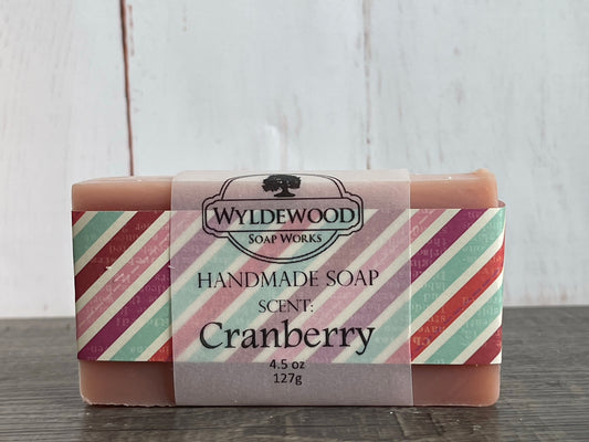 Cranberry Scented Soap with Goat Milk