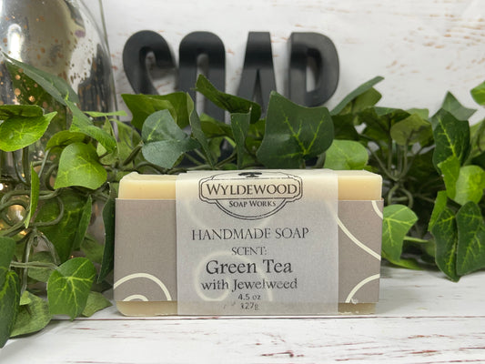 Green Tea with Jewelweed Scented Soap with Goat Milk
