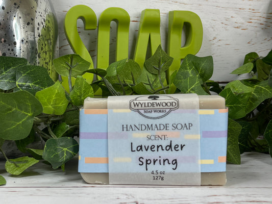 Lavender Spring Scented Soap with Goat Milk