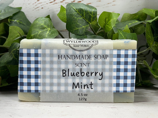 Blueberry Mint Scented Soap with Goat Milk