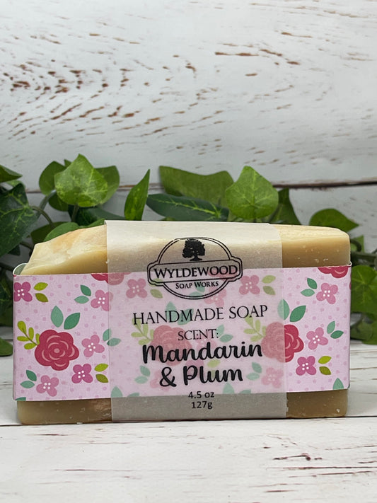 Mandarin & Plum Scented Soap with Goat Milk