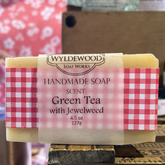 Green Tea with Jewelweed Scented Soap with Goat Milk
