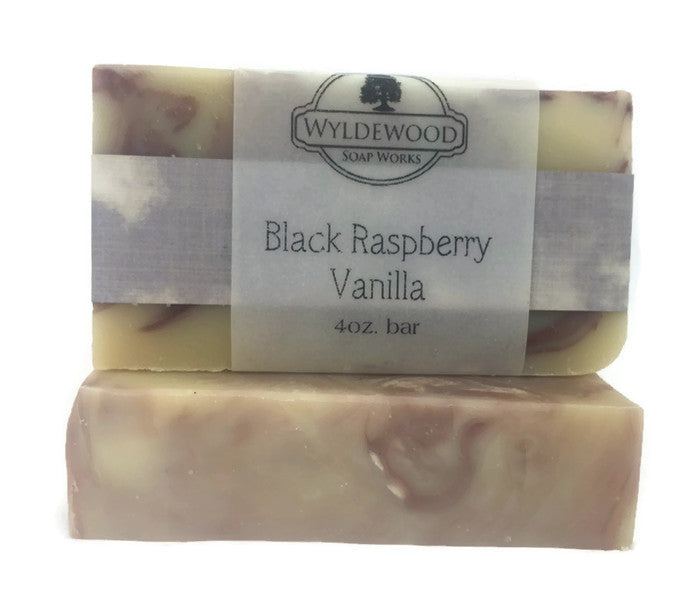 Black Raspberry Vanilla Scented Soap with Goat Milk